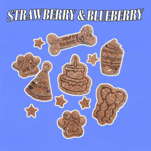 stawberry & blueberry - barkday treats